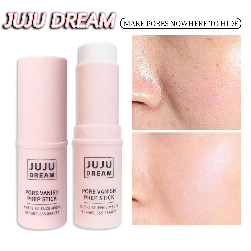 Face Primer Stick, Matte Priming Makeup Blur Stick, Hydrating Primer Face Shimmer Stick Cover Pores Oil Control & Lightweight