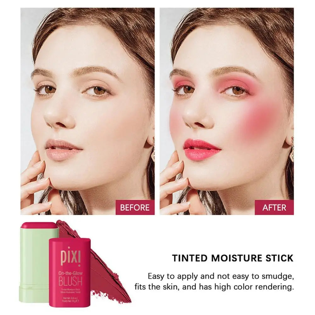 Multi-purpose Solid Blusher Stick Long-lasting Color Blusher Stick For Sensitive Skin Gentle Non-irritating Blusher Stick