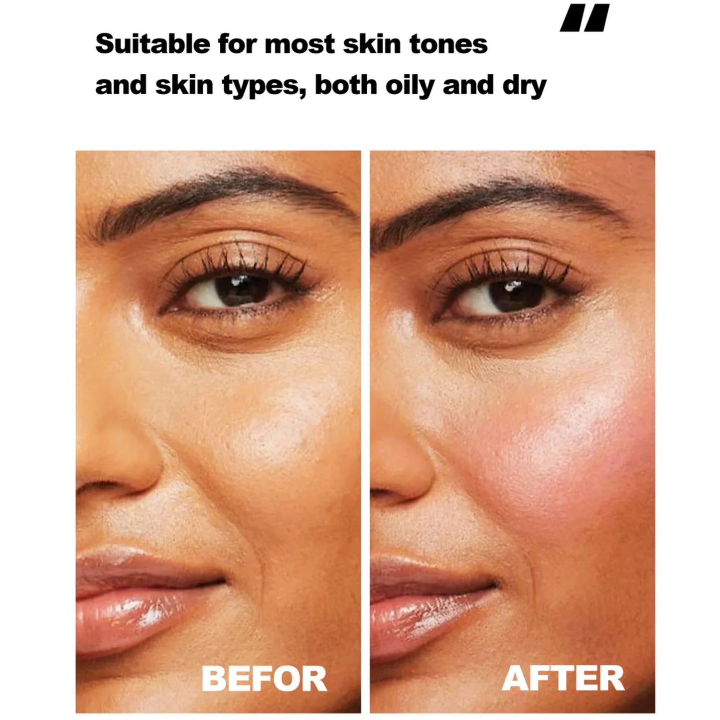 HANDAIYAN Liquid Blush Facial Matte Makeup Lasting Easy to Color Make Up Blusher With Sponge Brush Tip Velvet Rouge Cosmetics