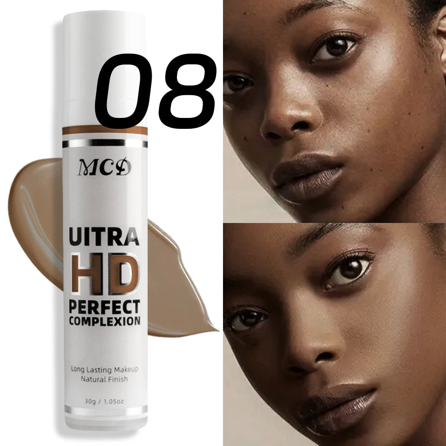Profession Liquid Foundation Effective Concealer Waterproof Sweat-resistant Face Makeup Oil-control Cover Matte Base Cream Cosme