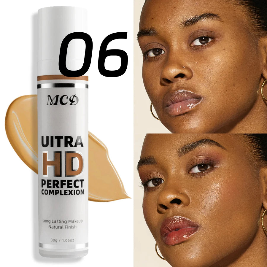 Profession Liquid Foundation Effective Concealer Waterproof Sweat-resistant Face Makeup Oil-control Cover Matte Base Cream Cosme