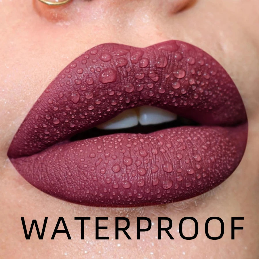 19 Colors Non-stick cup Velvet Satin Gloss Lip Glaze Liquid Matte Lipstick Waterproof Lip Tint Makeup for Women Gift Lip Cosmeti